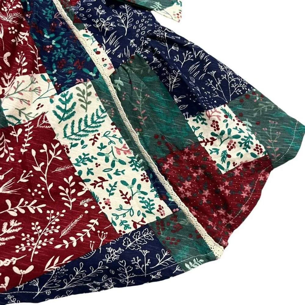 NEW Mantaray 4-5Y Patchwork Floral Twirl Dress